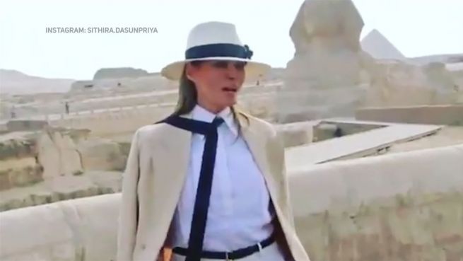 go to Melania Trumps Outfit sorgt für viel Gelächter auf Twitter